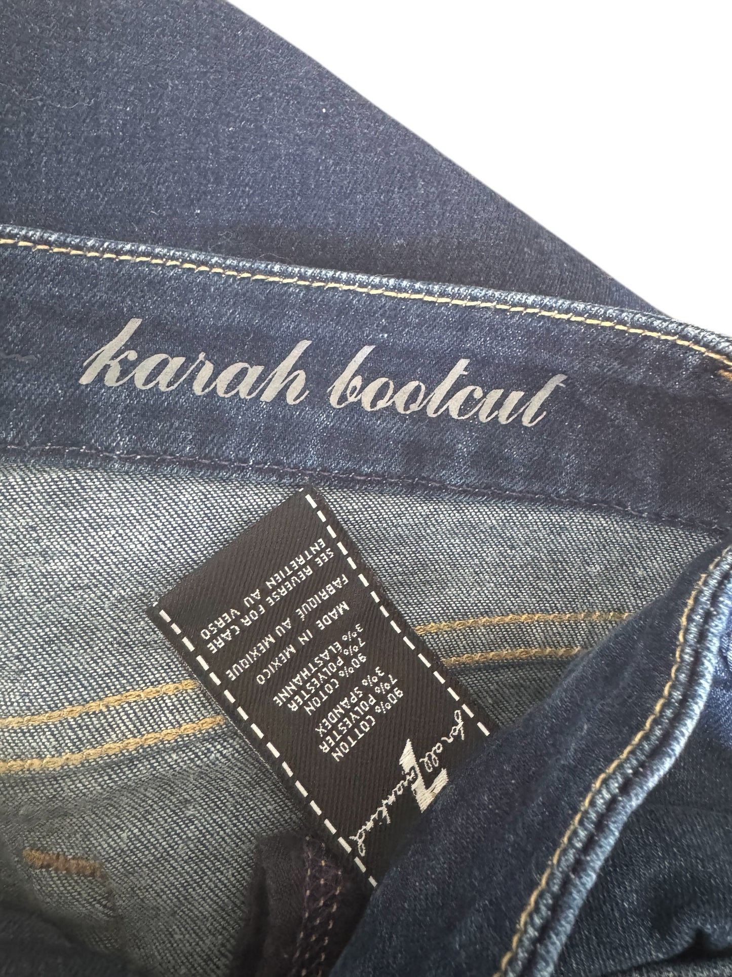 7FAMK Karah bootcut sz 29