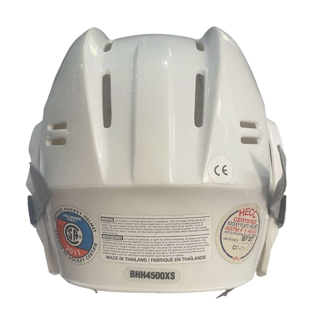 White Bauer Helmet Sz XS