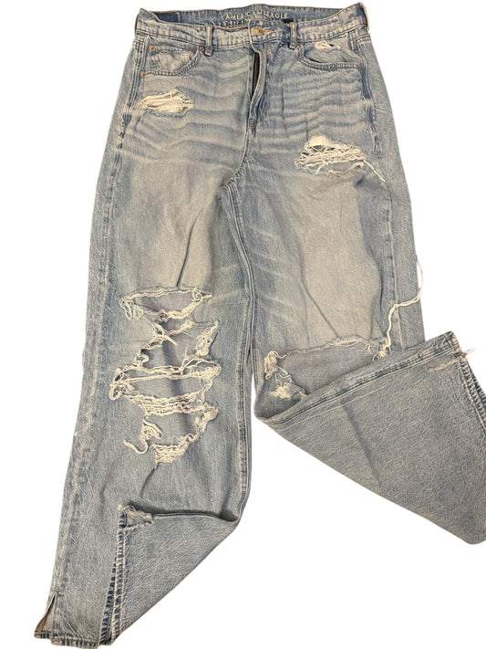 Am Eagle distressed wide leg sz 10S