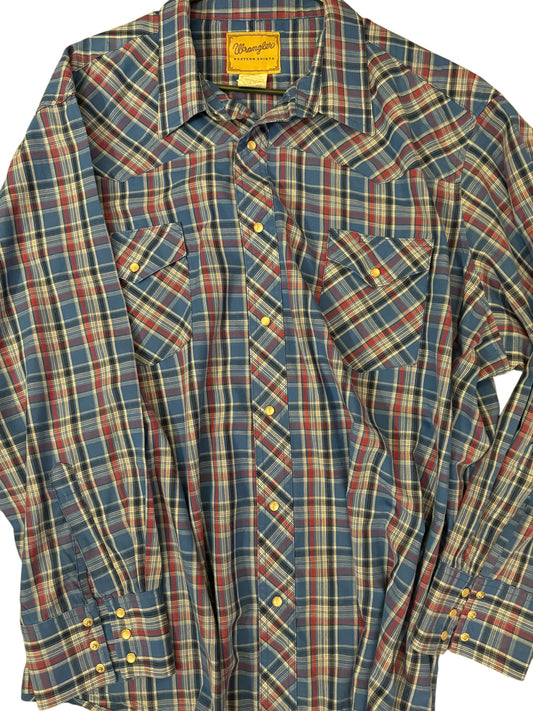 Wrangler Pearl snap men’s sz 3XL