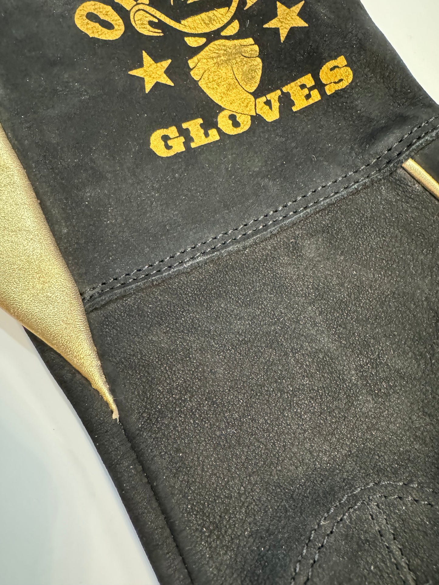 Blk Outlaw Bull Riding Glove Sz 8