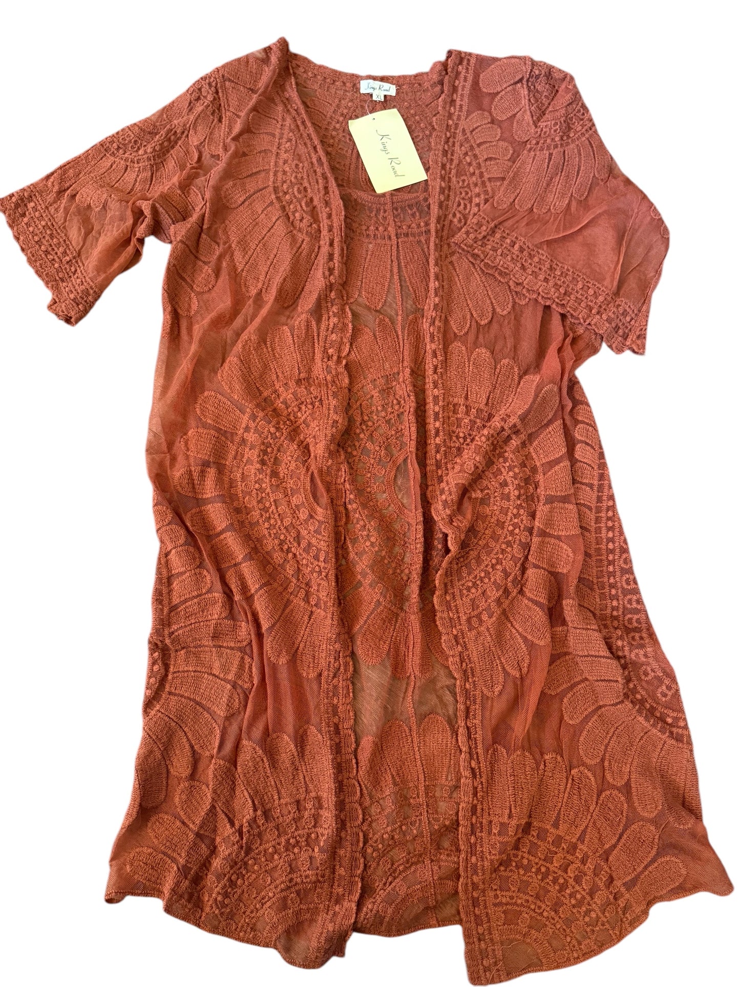 Pumpkin Lace duster sz XL