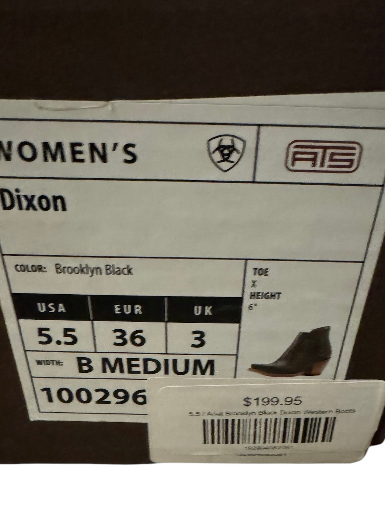 NWT Ariat Dixon booties sz 5.5