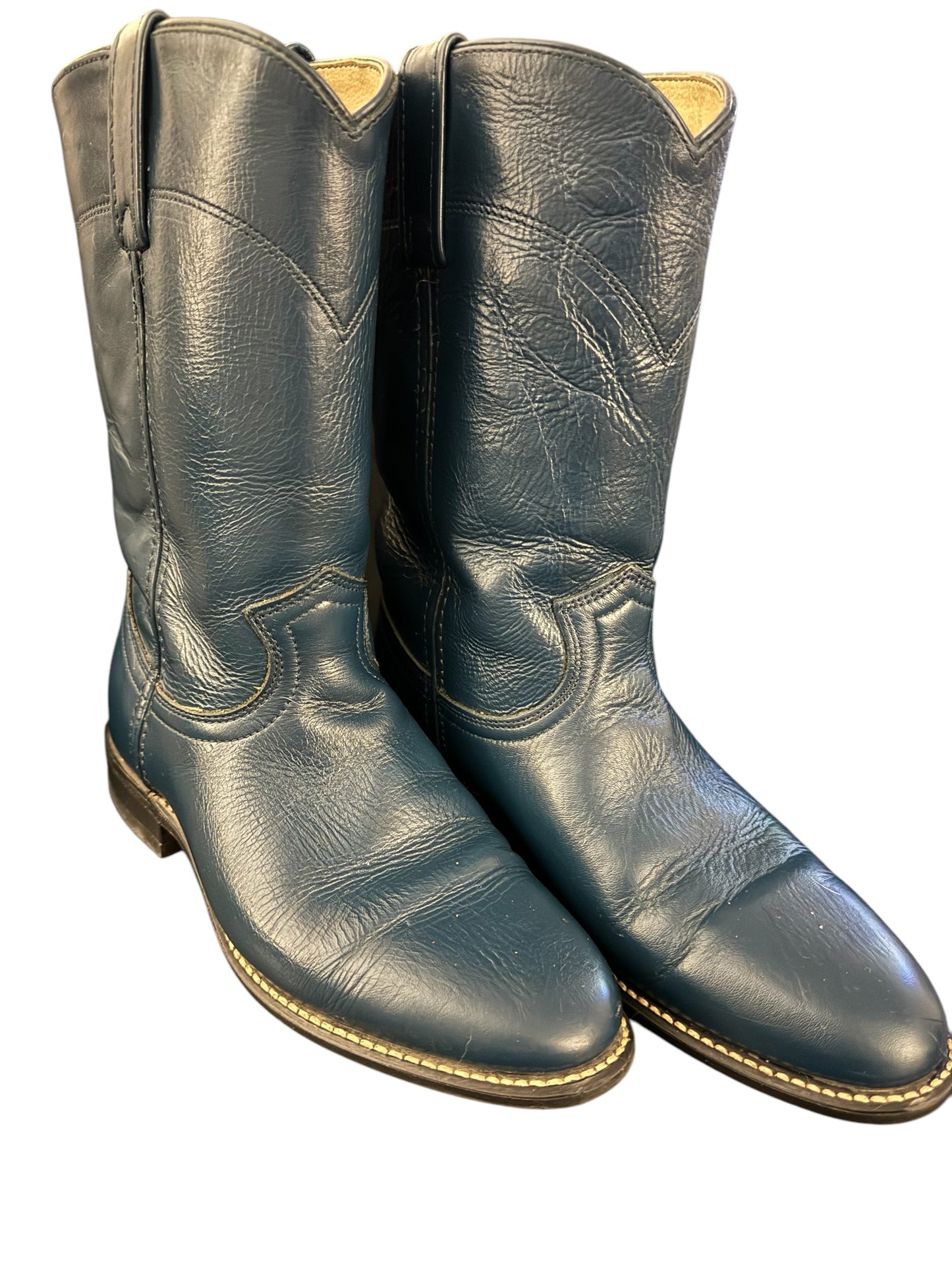 Acme roper boots peacock blue sz 8