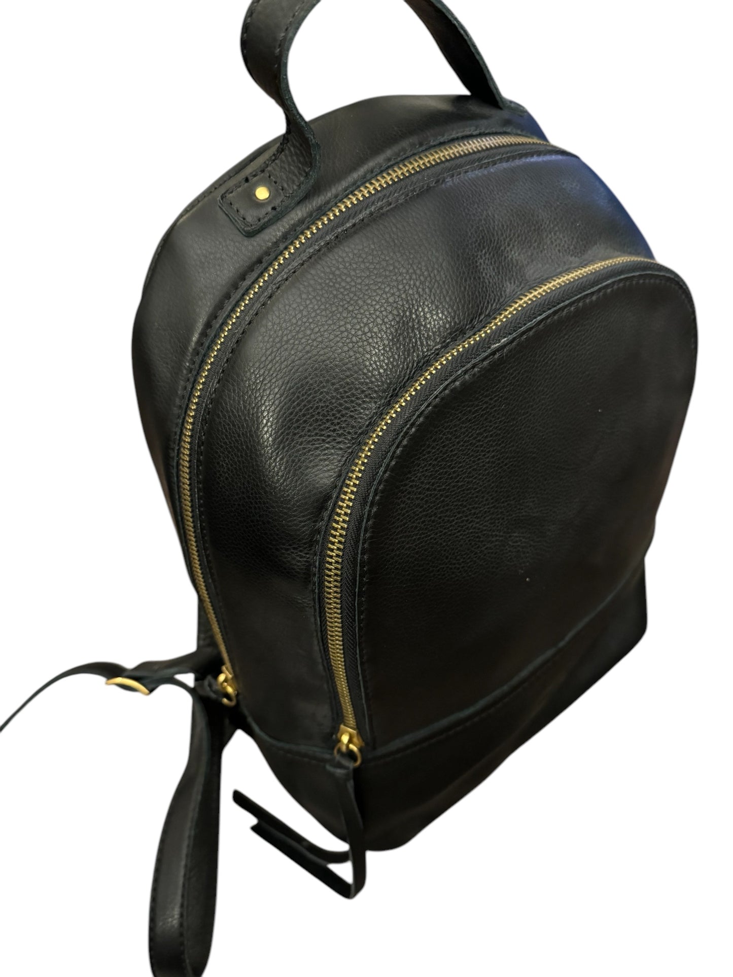 Black leather Margot backpack purse