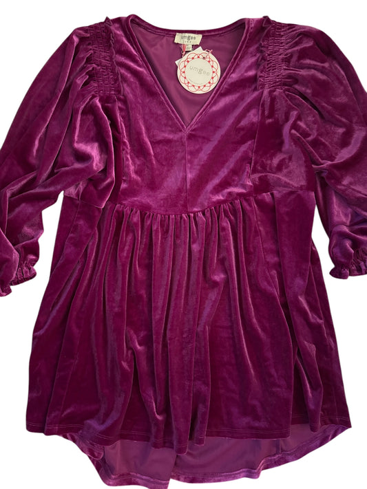 NWT Umgee velvet mini/tunic sz M