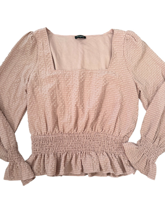 Mittoshop dusty pink blouse sz M