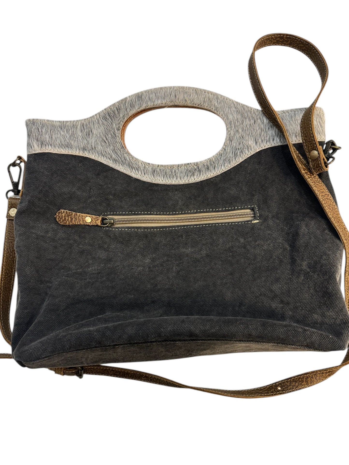 Myra hair-on hand and shoulder bag