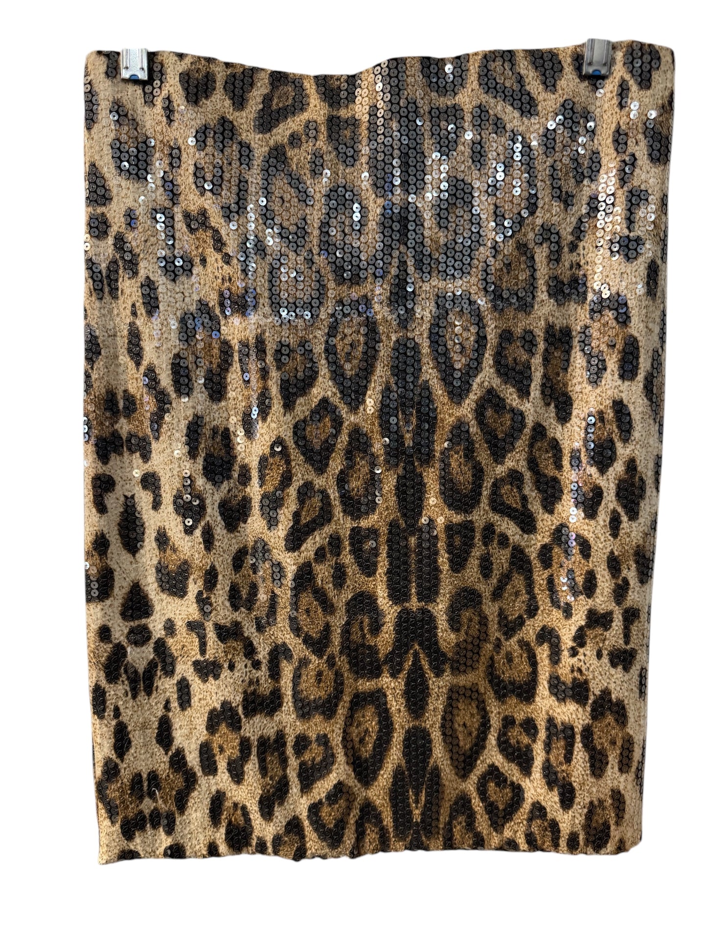 Sparkly leopard pencil skirt sz M/L