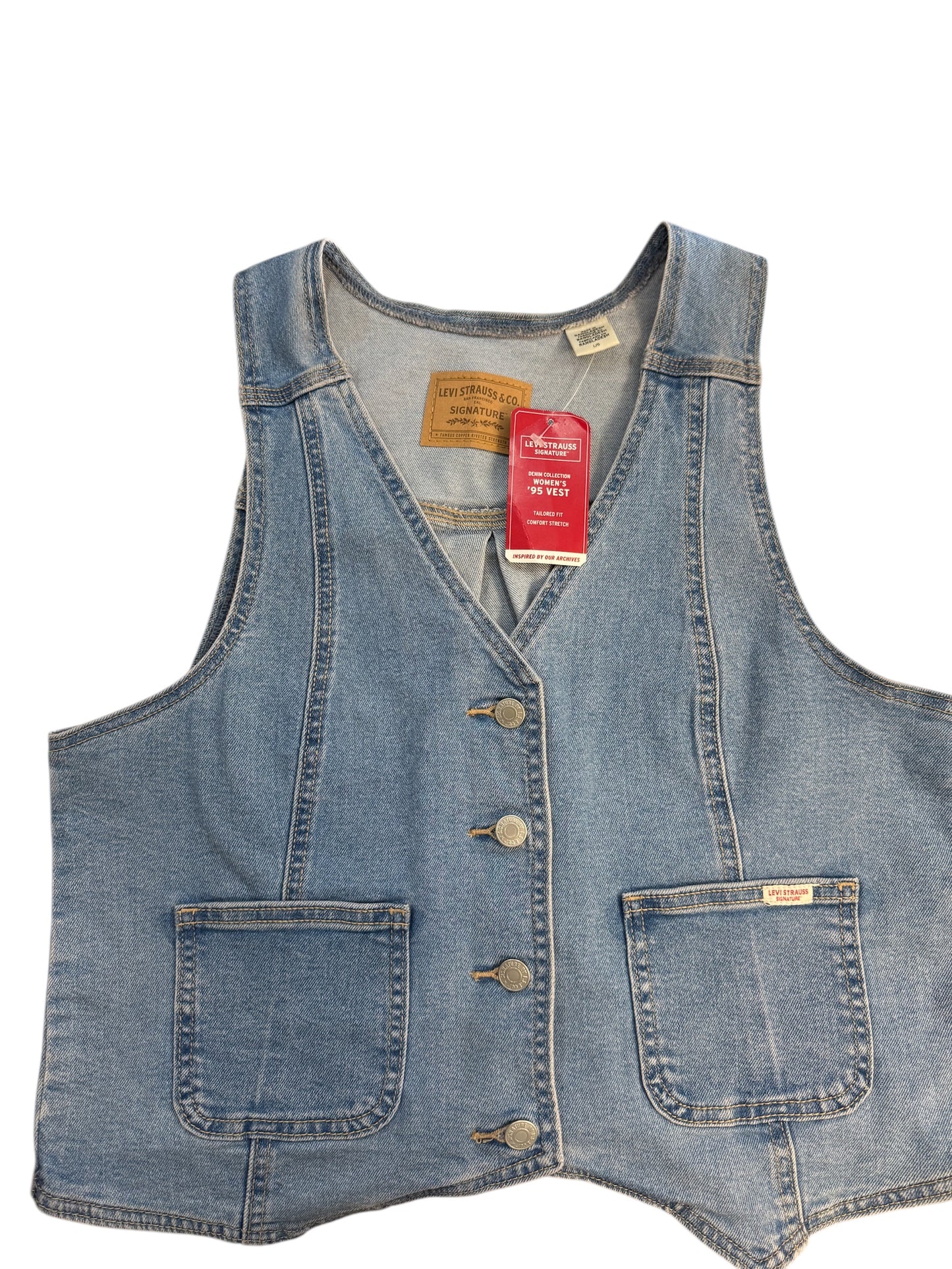 NWT Levi’s denim vest sz L