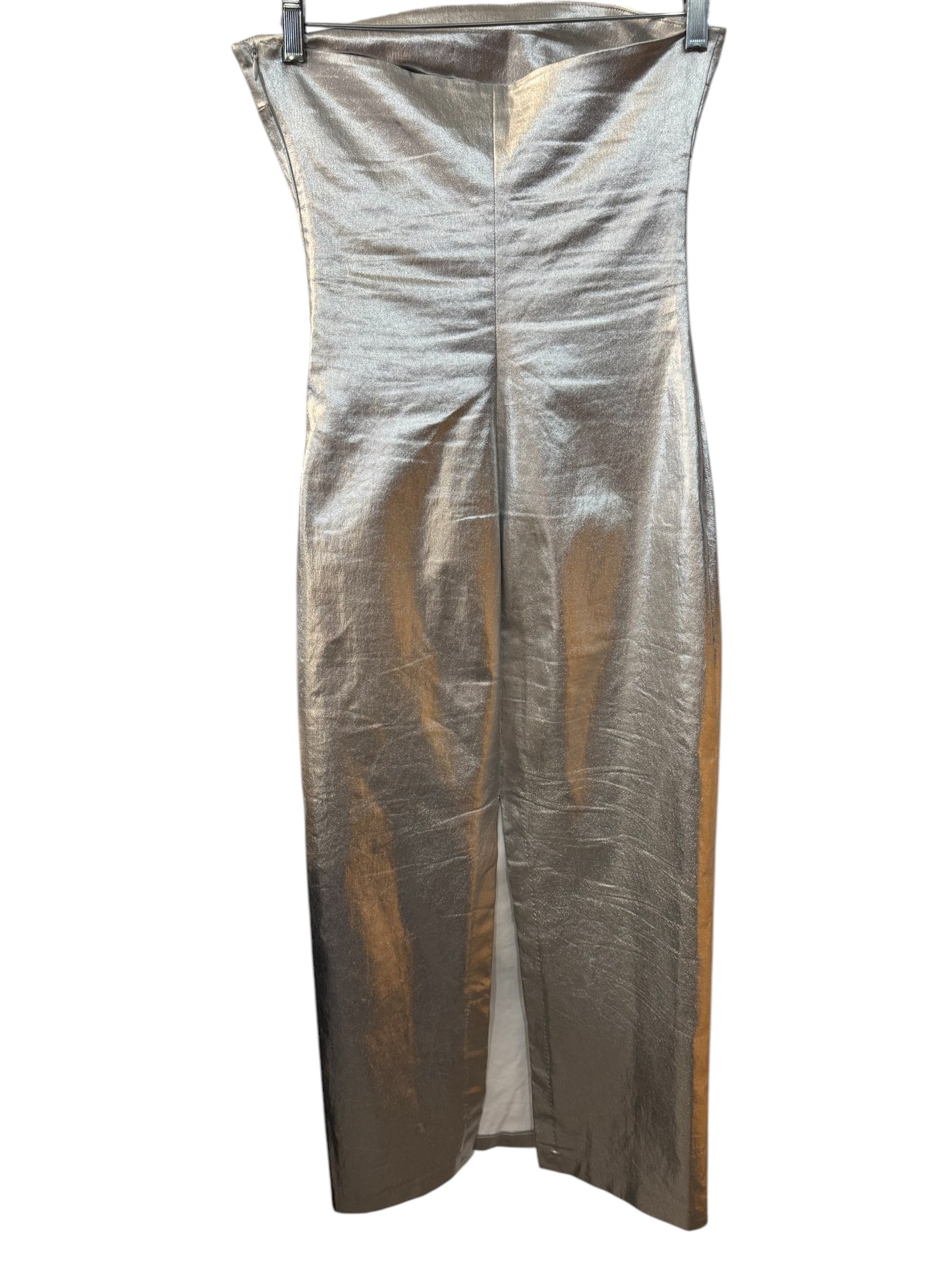 Zara sexy silver maxi Dress Sz S