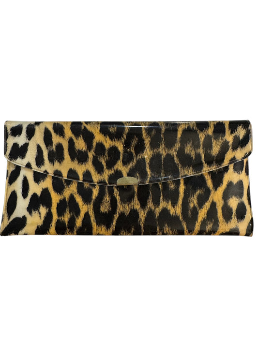 Vintage leopard clutch wallet