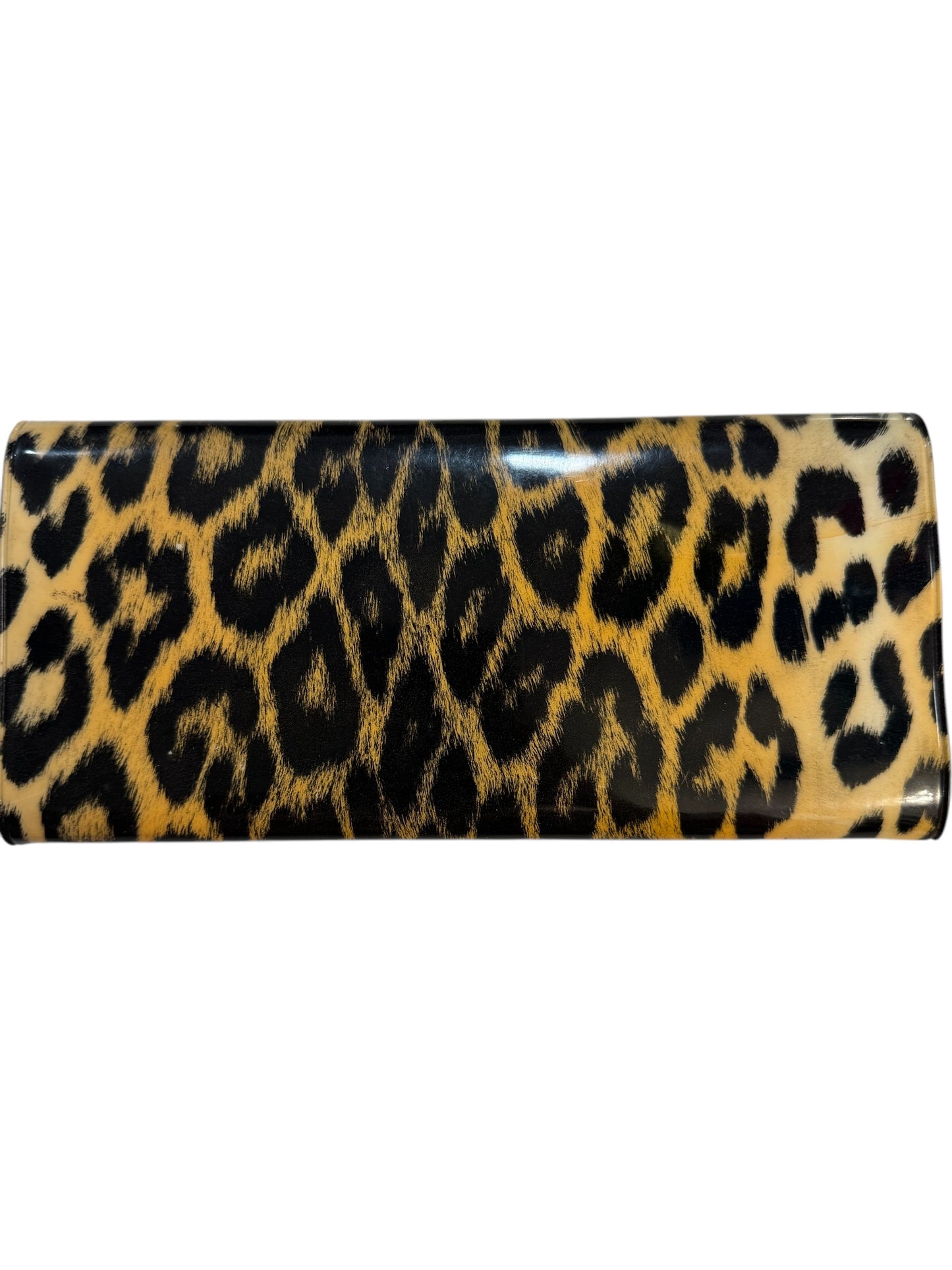 Vintage leopard clutch wallet