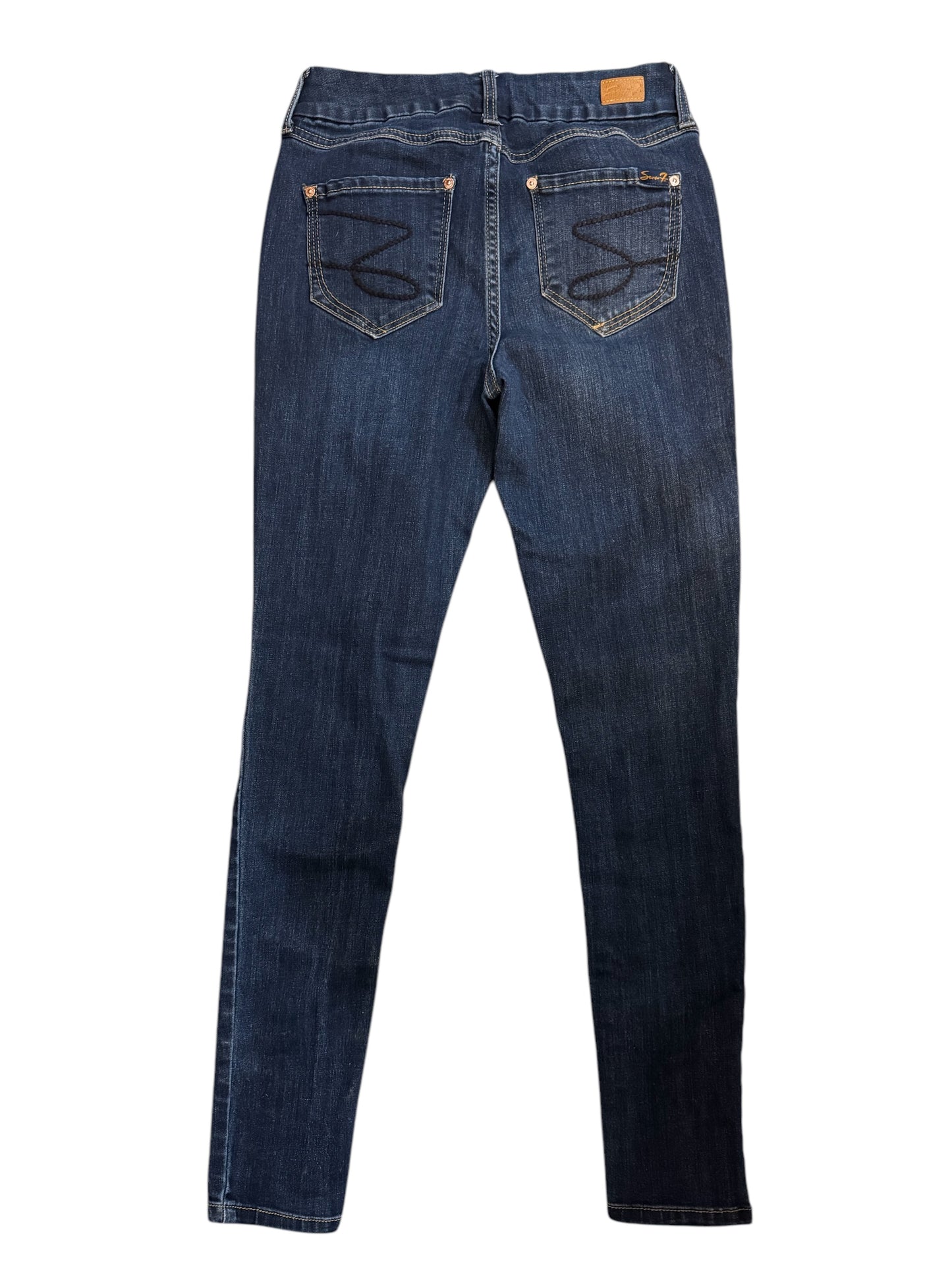 Seven7 dark wash skinny sz 4