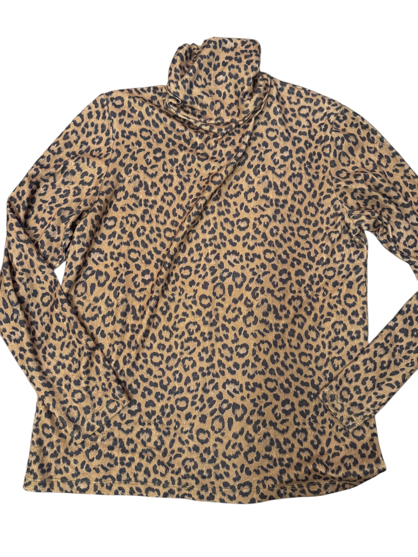 Tasha Polizzi sz Lg leopard t-neck