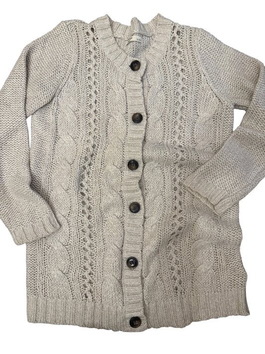 ON tan button up cardigan sz L