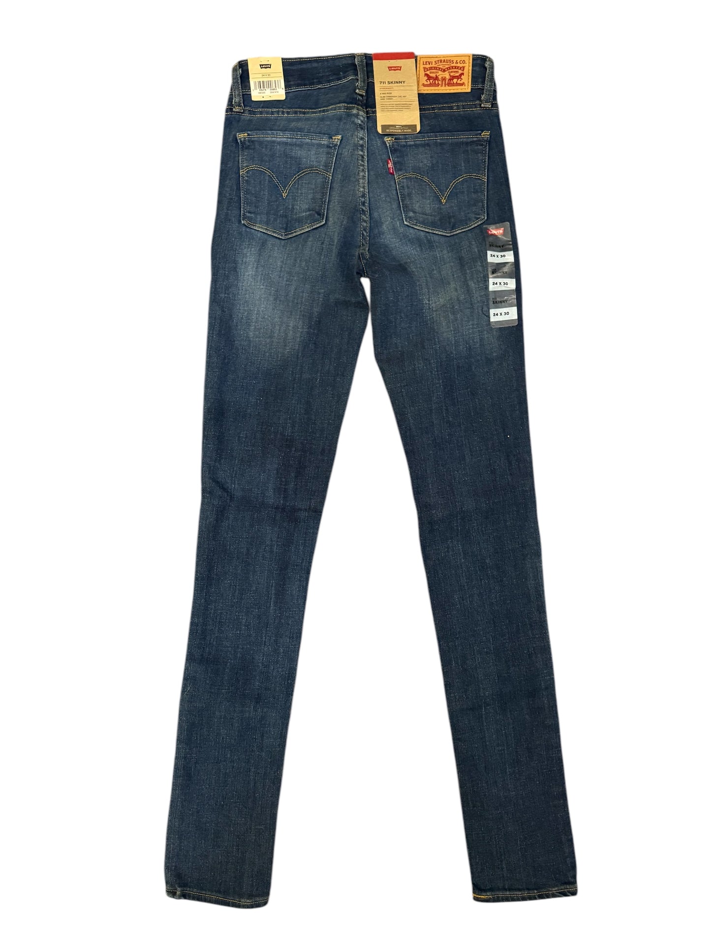 NWT Levi’s 711 Skinny jeans sz 24 x 30