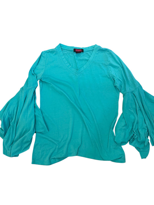 R&R Cowgirl turquoise tee sz M