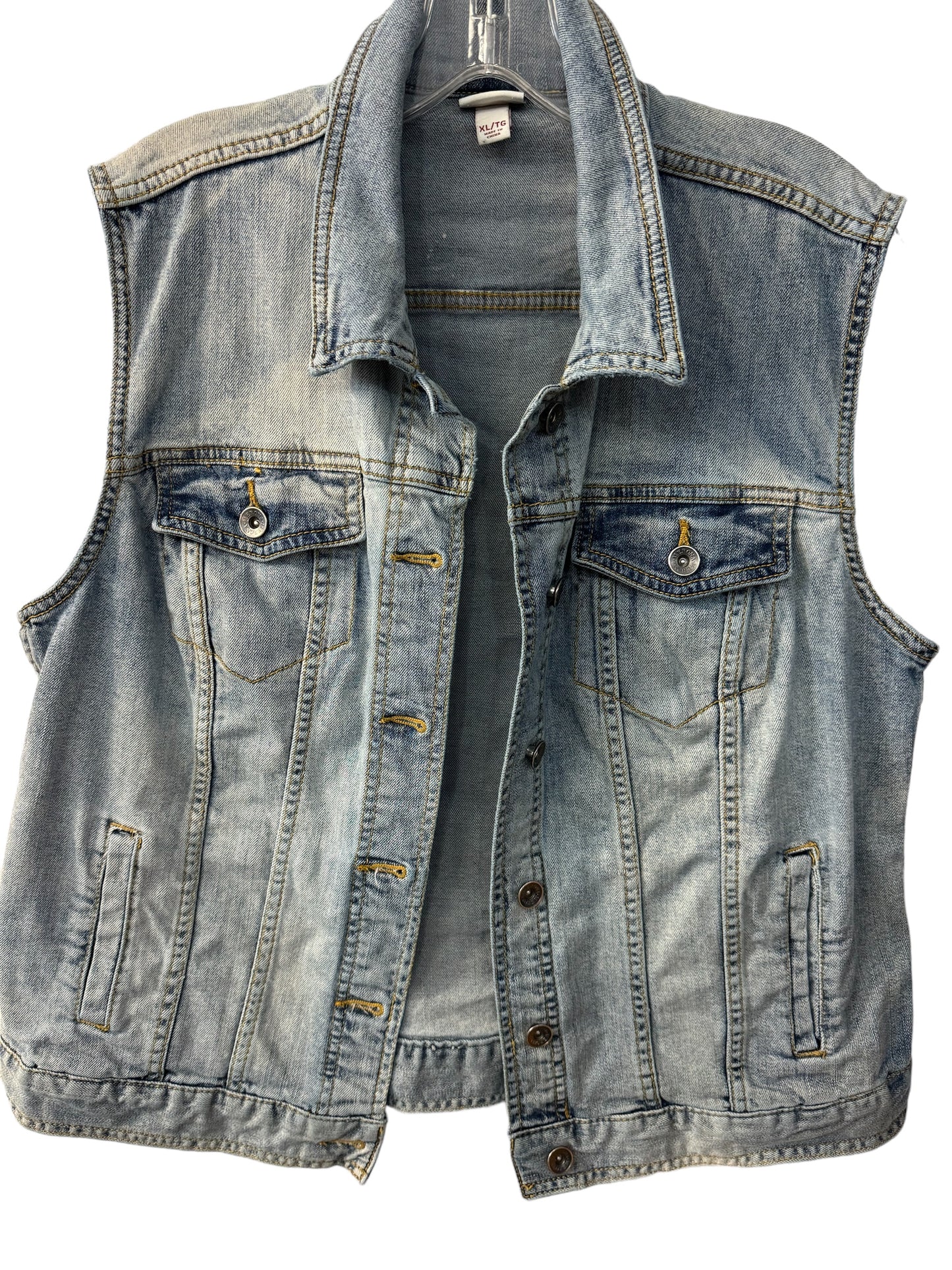 XL and extra cool Jean vest