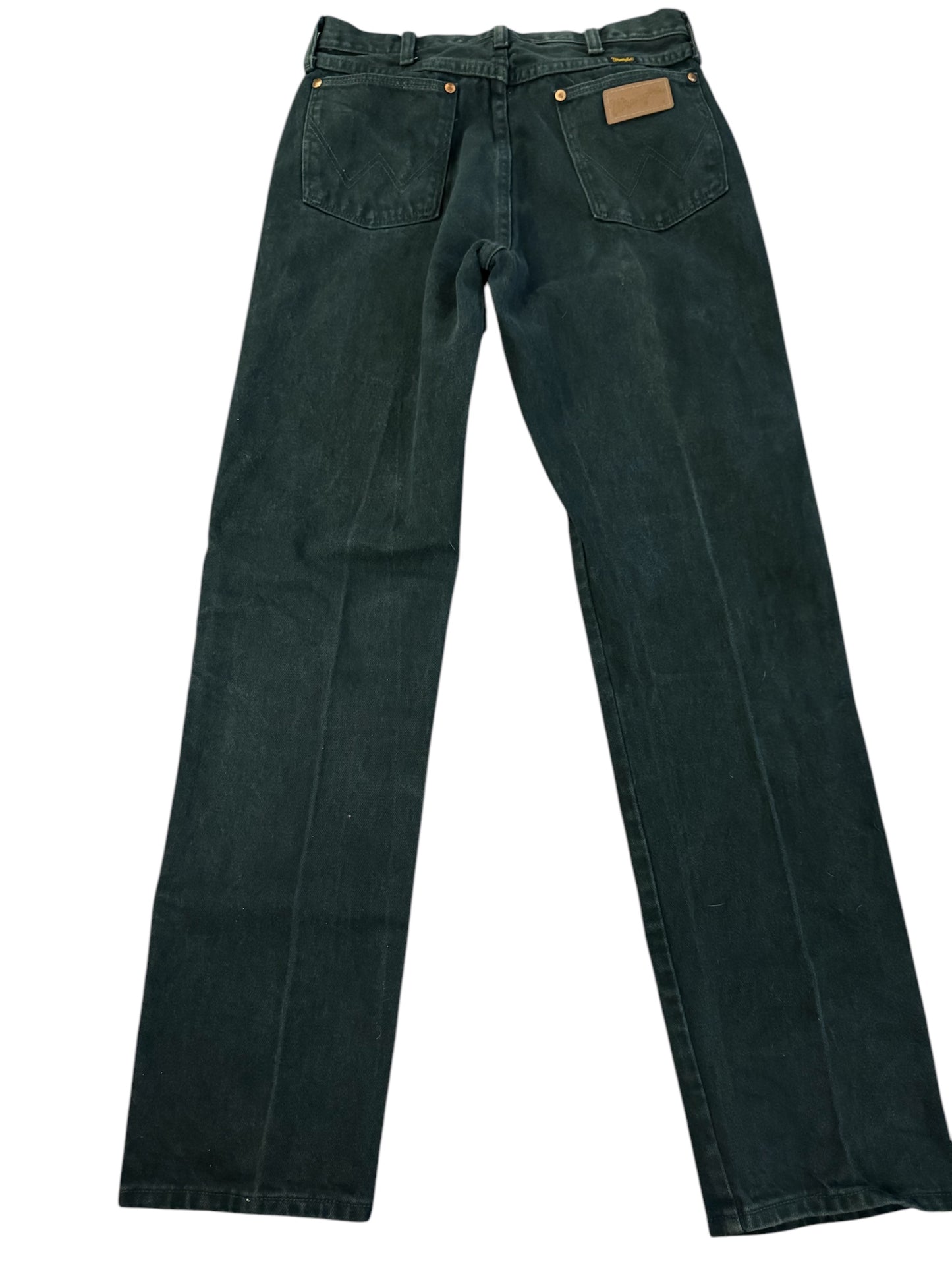 Vintage dk green Wranglers sz 31 x 34