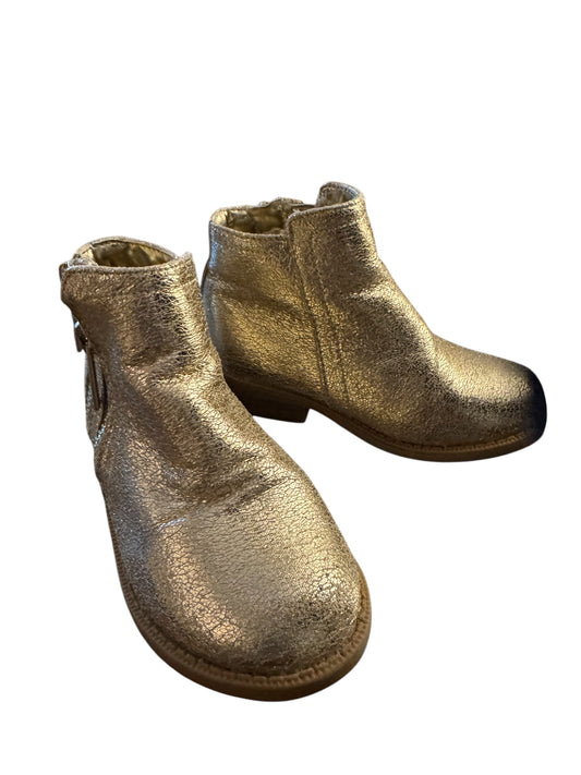 Nina gold booties kids size 8