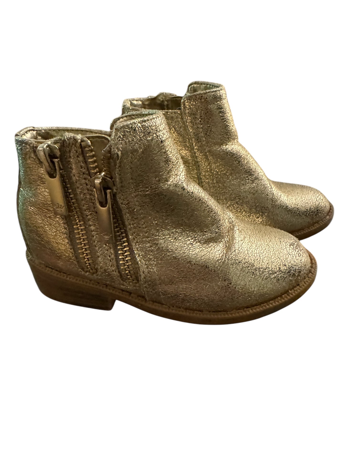 Nina gold booties kids size 8