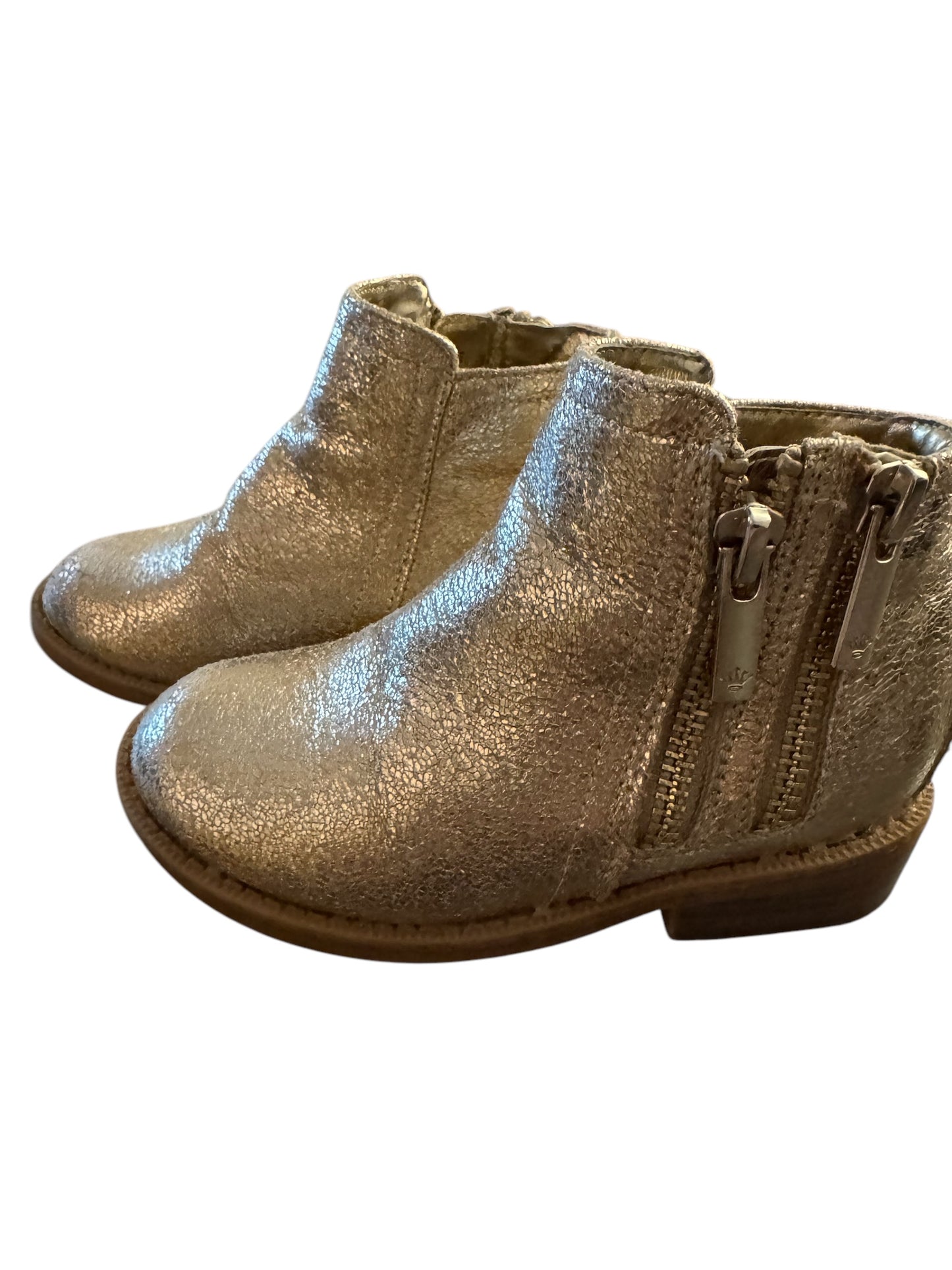 Nina gold booties kids size 8