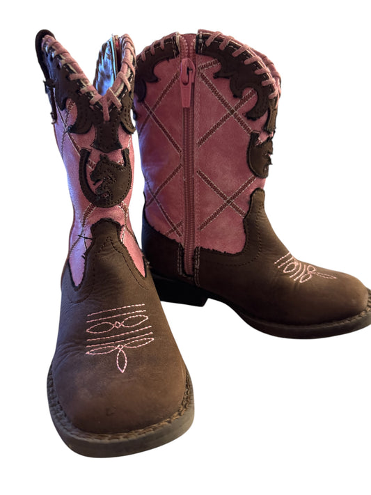 Roper pink cowgirl boots size 7