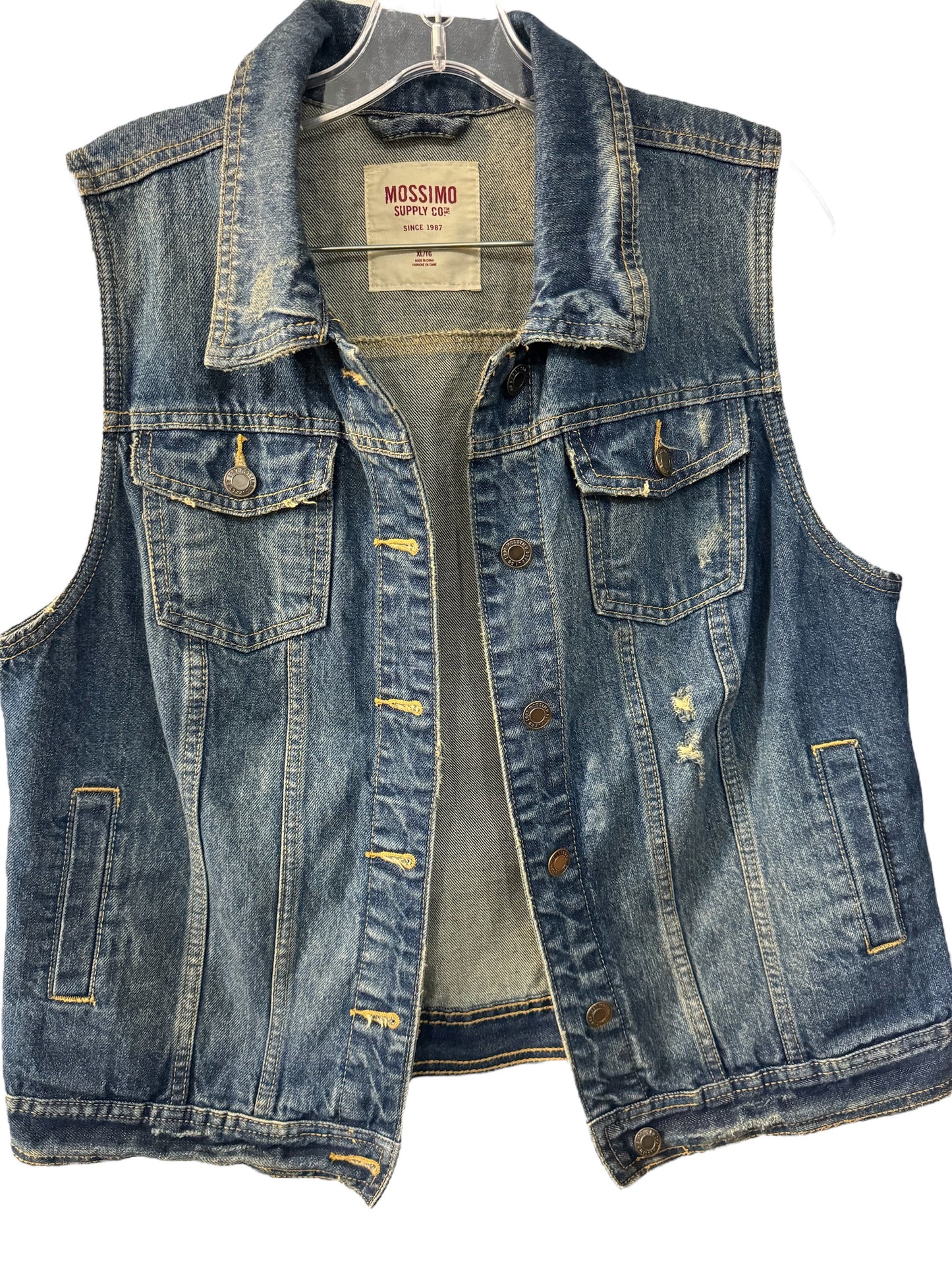 Jean vest size XL