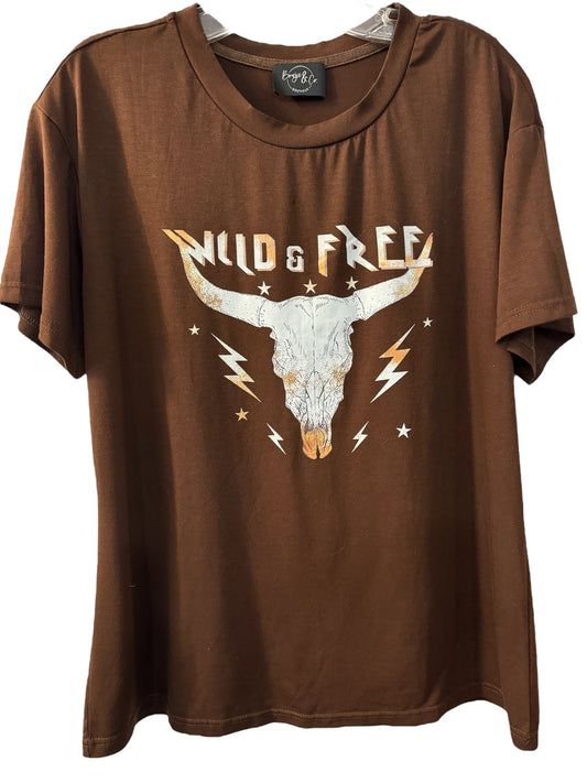 Wild & Free Tee Sz L