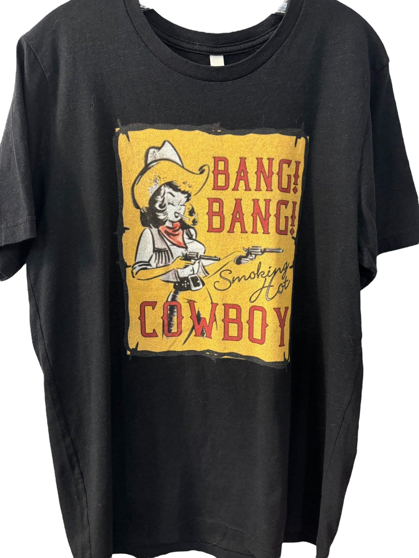 Smoking Hot Cowboy tee sz L