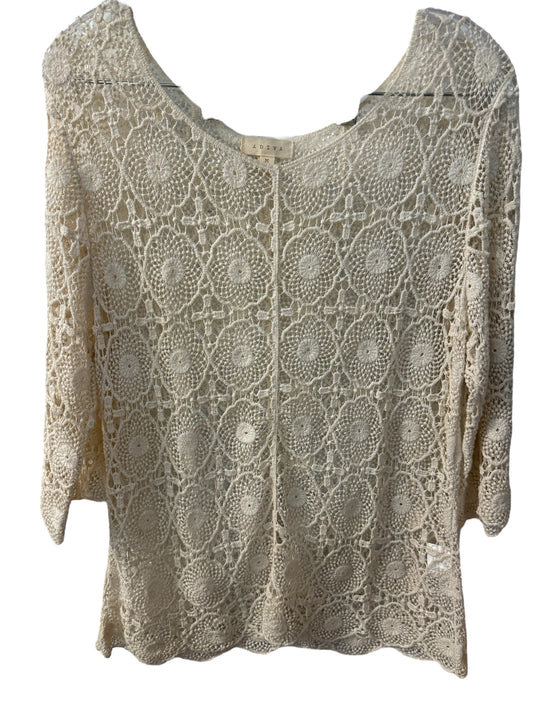 Sheer heavy lace shirt sz M