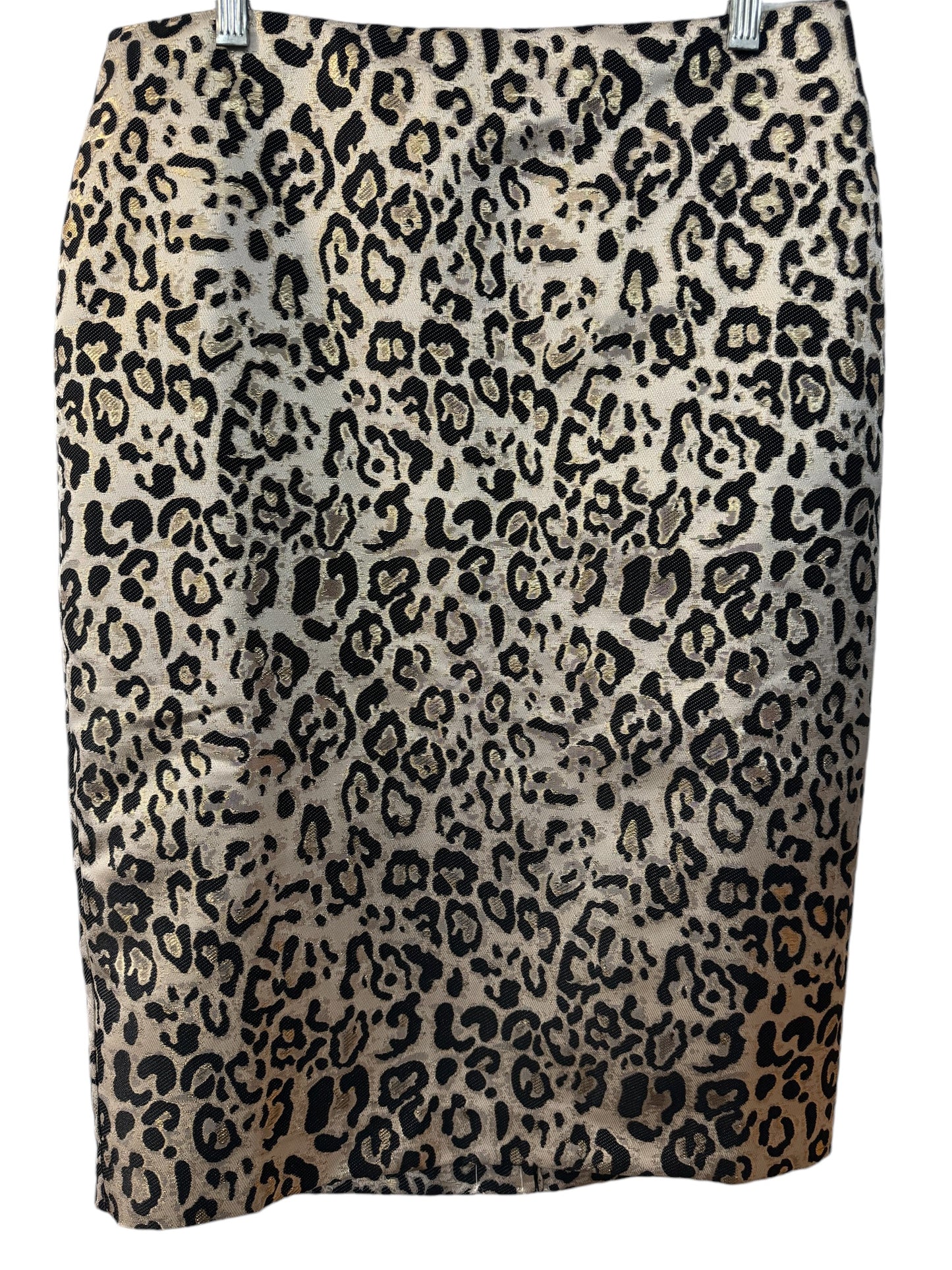 Leopard pencil skirt sz 8