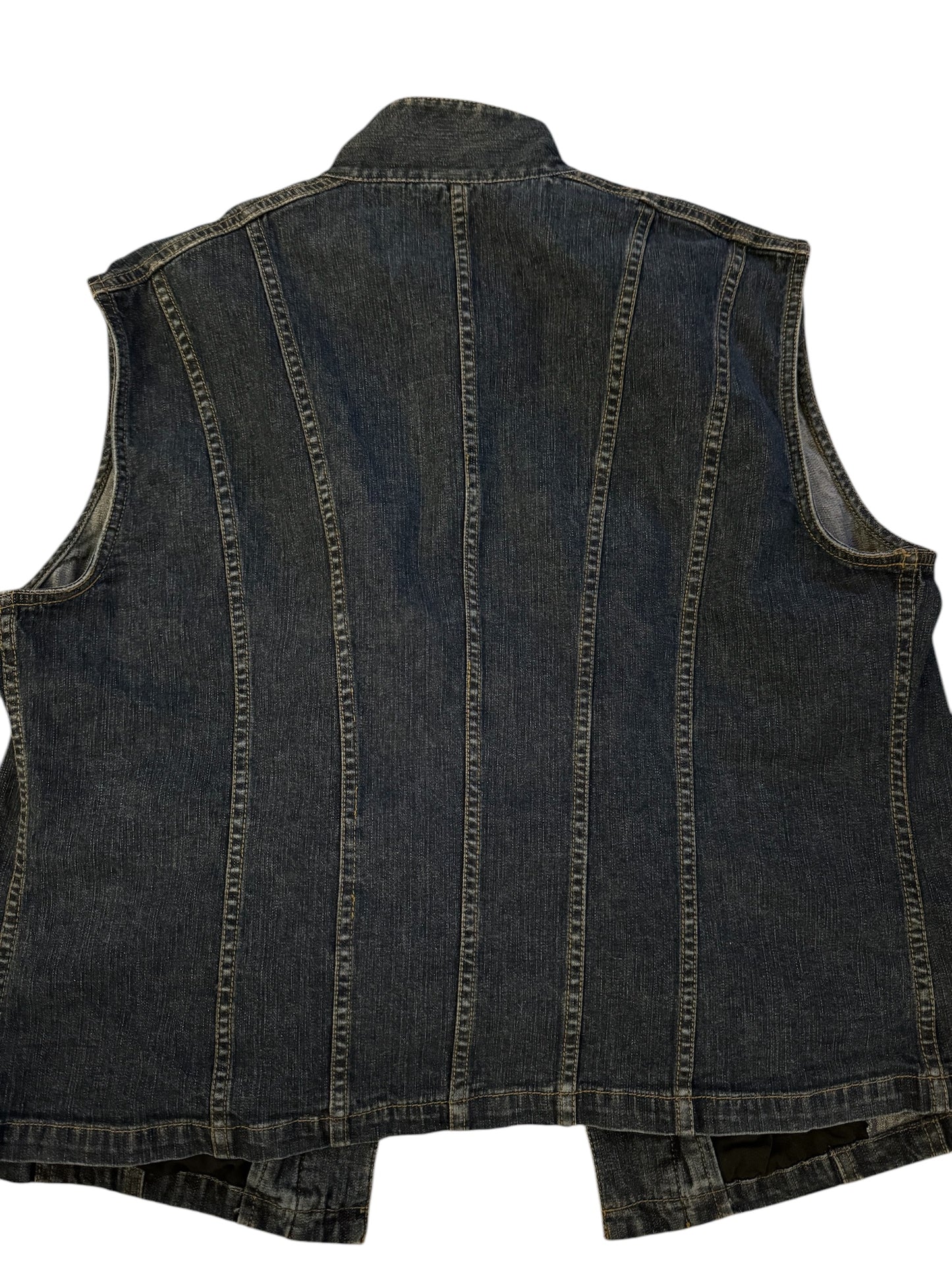 Dark denim vest sz M