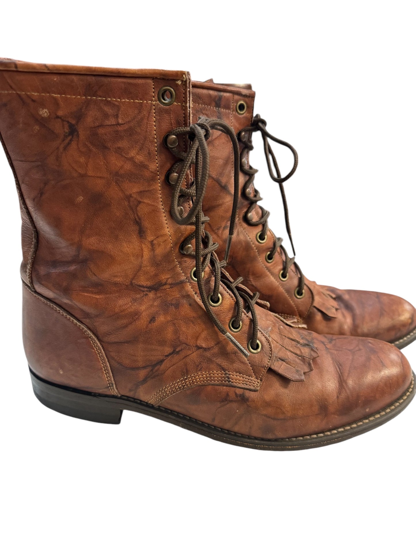 Justin kiltie lace up boots Wmns 10