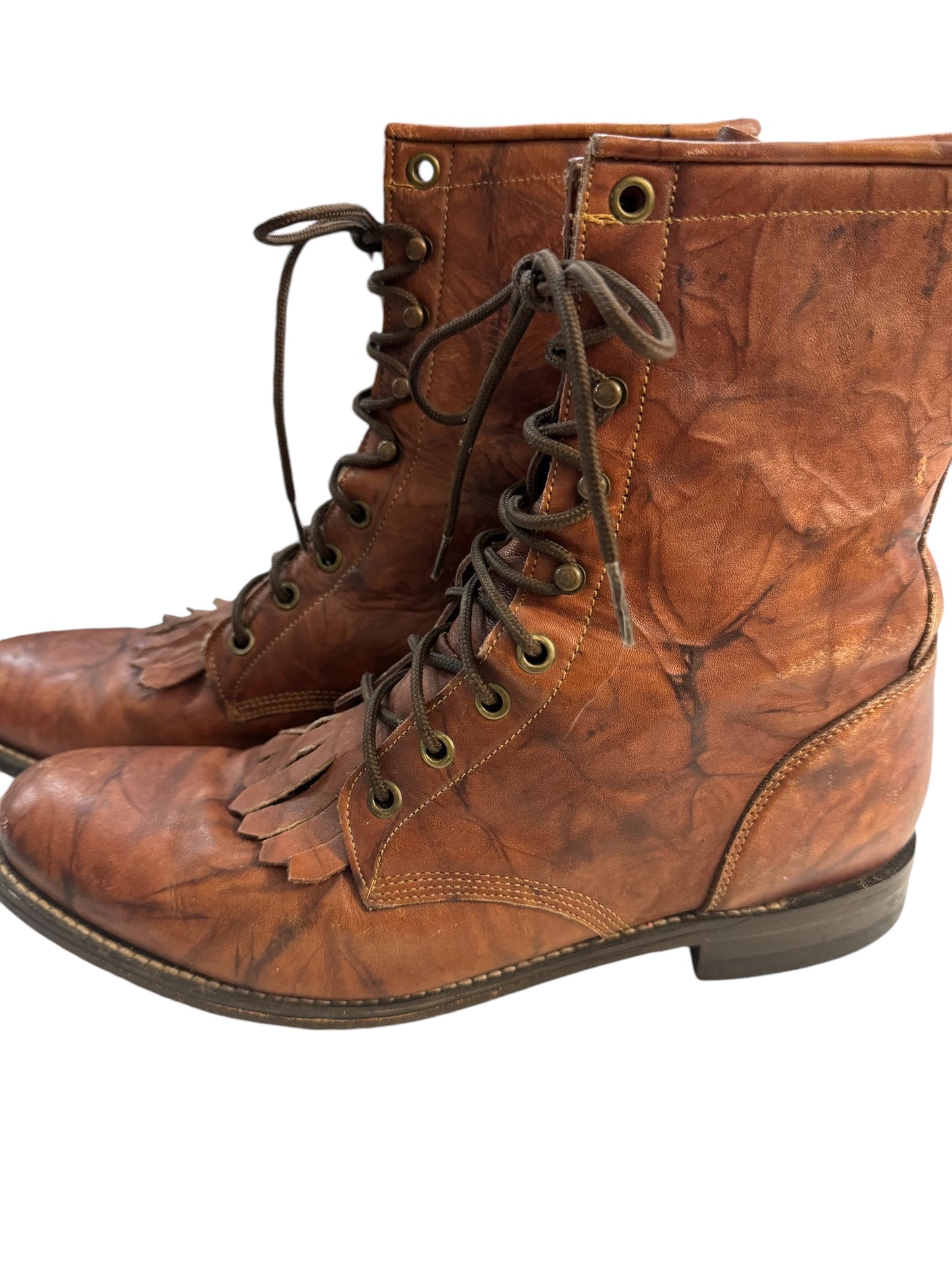 Justin kiltie lace up boots Wmns 10