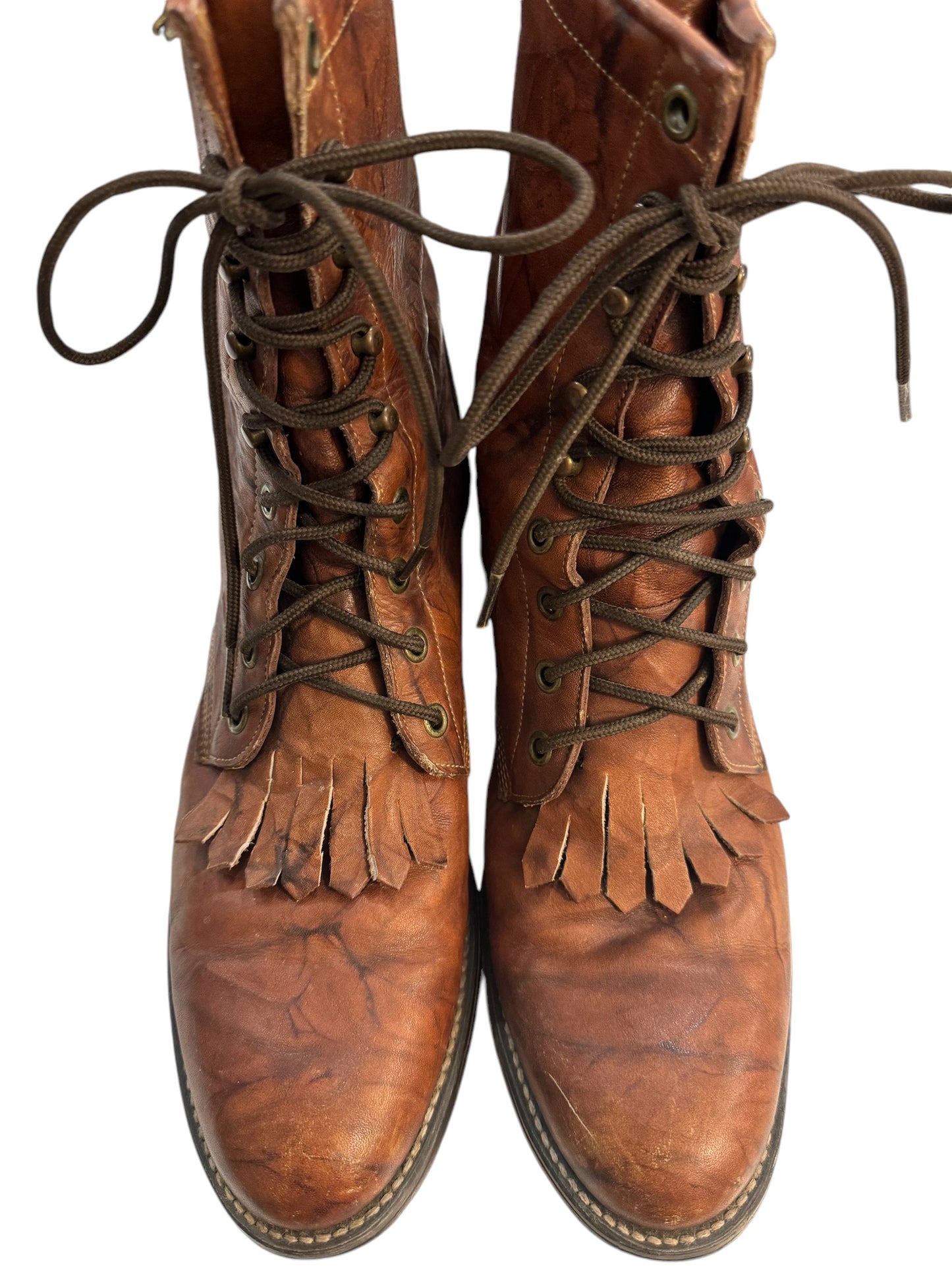 Justin kiltie lace up boots Wmns 10