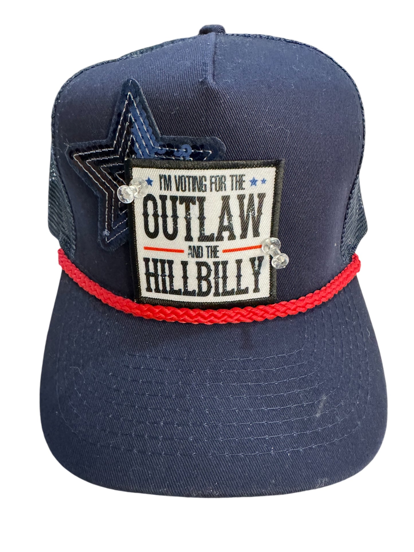 Trump Outlaw/hillbilly Trucker Hat