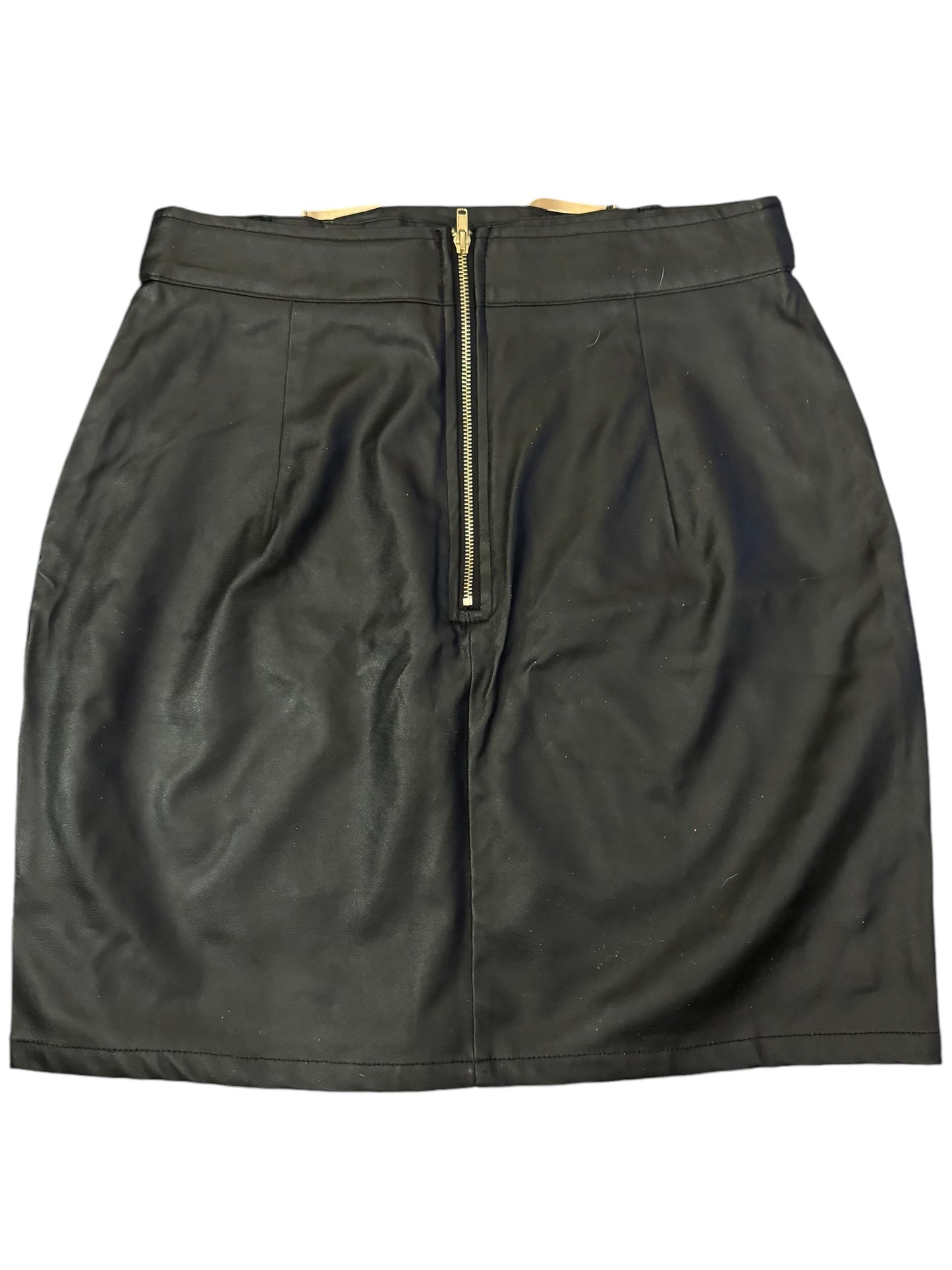 Faux leather mini skirt sz S