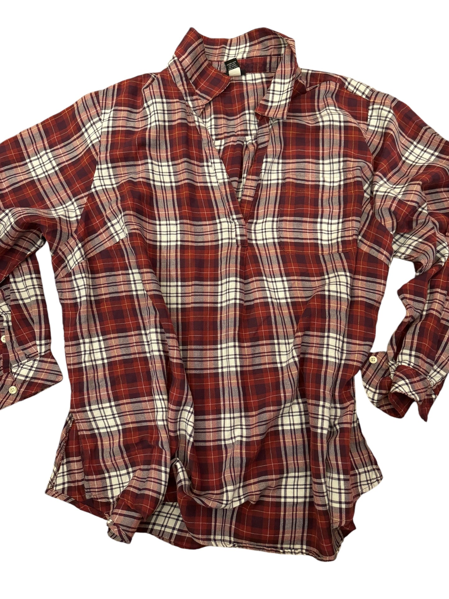 Torrid sz 5 pullover plaid shirt